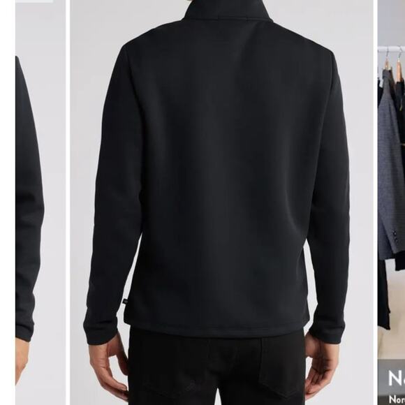 Robert Barakett Black Half Zip Pullover Size XL - Picture 2 of 7